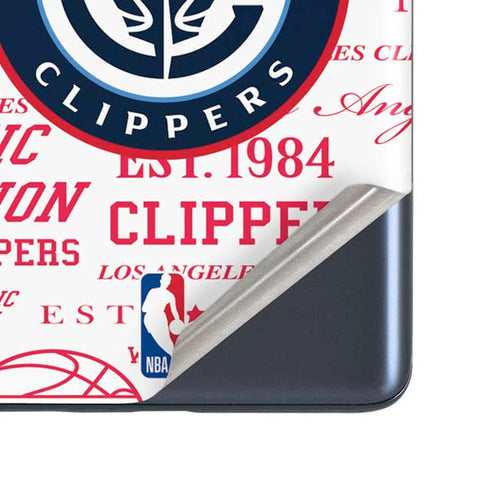 NBA Los Angeles Clippers Blast Logos Galaxy S20 Fan Edition Skin